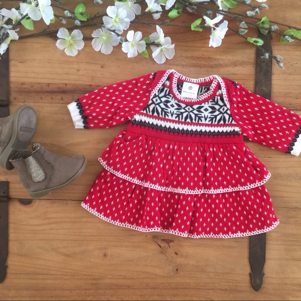 Winter Nordic Sweater Dress